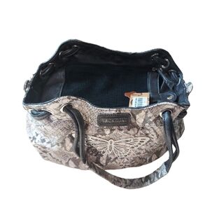 Backbone Faux Snake Leather Pet Purse